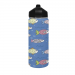 Water Insulated Bottles With Straw Lid(18 OZ )