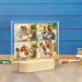 Acrylic Photo Frame with Wooden Stand 8"x6.5"