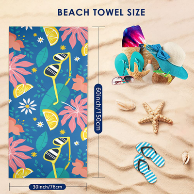 Beach Towel 31"x71"(Two Sides with Different Printing)